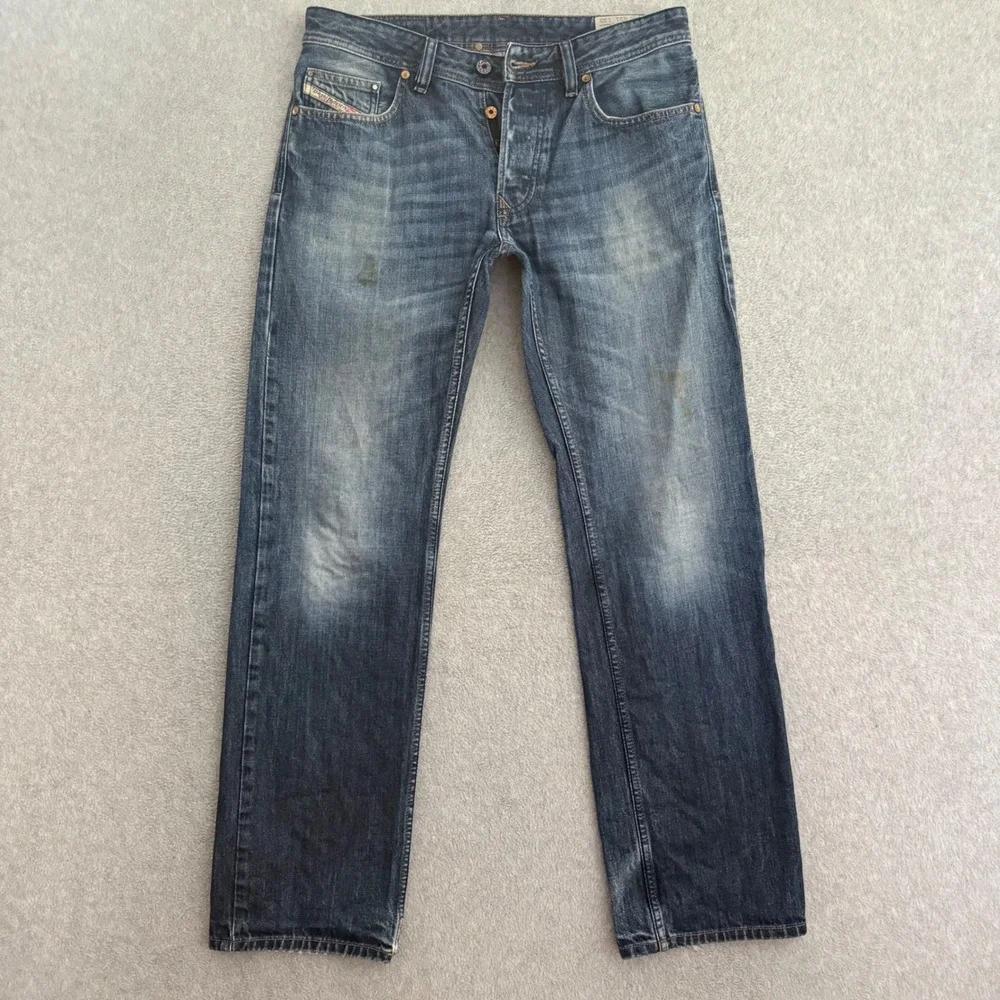 Diesel Larkee Mens 31x32 Regular Straight Jeans Dark Wash Blue Denim 0823G